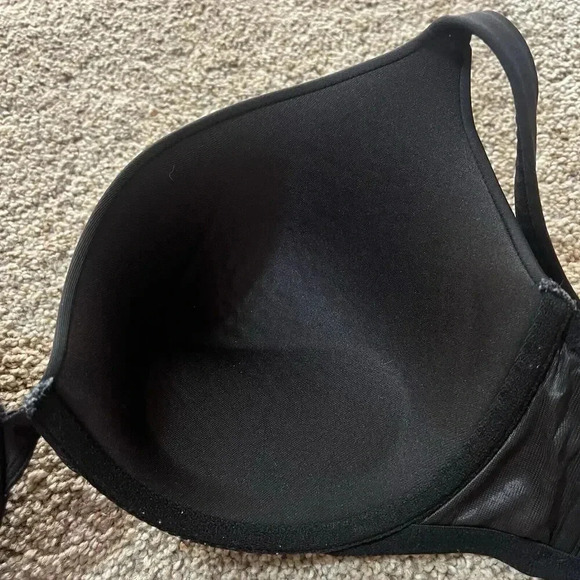 Cacique Bra Full Coverage Black Smooth Underwire Lane Bryant Push Up 40DD - Picture 8 of 9
